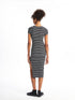 LC Waikiki Crew Neck Striped Short Sleeve Women's Bodycon Dress